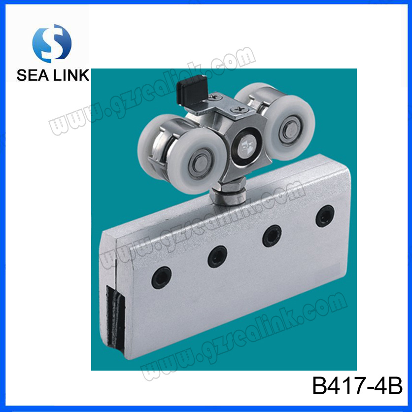 buffer pulley glass door