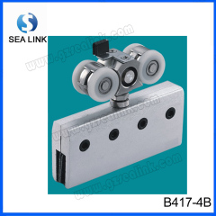buffer pulley glass door