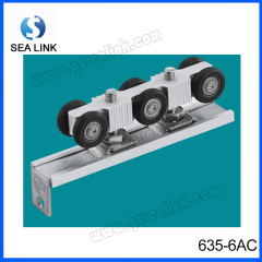 slide wheel wooden door system