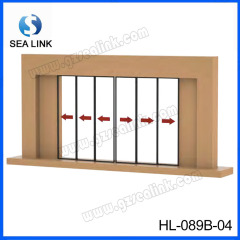 Synchronized sliding glass door reverse opening system