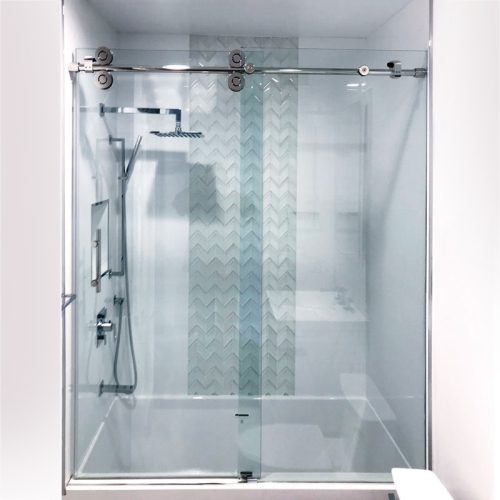 Clearwater Series Sliding Shower Door Hardware Kit for 3/8 Glass
