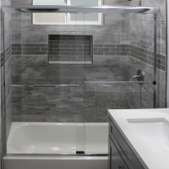 Premium Shower Door Hardware Sliding Kit for 60X72 Glass