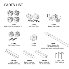 Steel Capri Series Single Sliding Shower Door System Kit