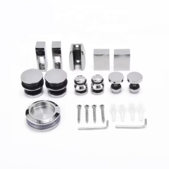 Tempered Glass Sliding Door System Roller Interior Shower Door Hardware