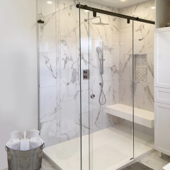 84" Hydroslide 180 Degree Sliding Shower Door Kit