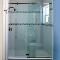 Deluxe 180 Degree Serenity Series Sliding Shower System Kit