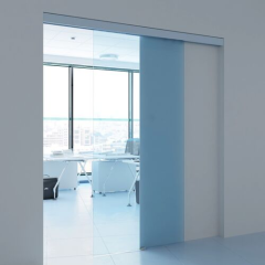 Spaceship 120kg Double Soft-Close Glass Sliding Door Track Set Kit