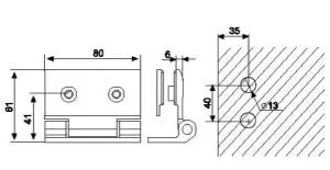 Brass Shower Glass Door Screen Hinges HC-524