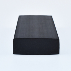 Black Solid Rubber Blocks Cushion Pads