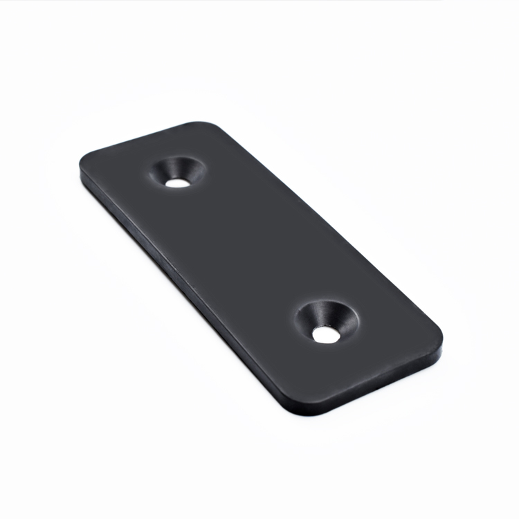 End Door Rectangle Rubber Bumper Pads With Hole