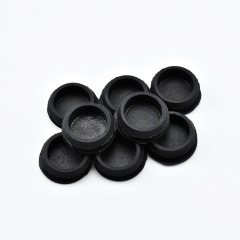 Silicone Rubber Snap-on Hole Plug Blanking End Caps Seal Stopper Black Silicone Rubber End Caps T-type Hole Plug Cover Snap-on Blanking End Cap Seal Stopper Round Tube Pipe End Caps