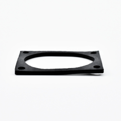 Custom Natural Rubber Gaskets Flat 4 Hole Flange Gasket Machinery Parts Connection Gasket