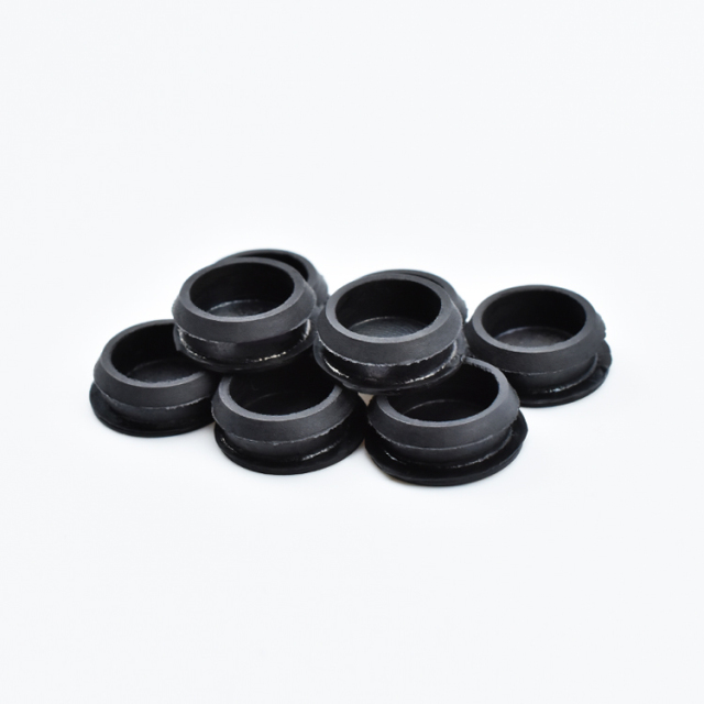 Silicone Rubber Snap-on Hole Plug Blanking End Caps Seal Stopper Black Silicone Rubber End Caps T-type Hole Plug Cover Snap-on Blanking End Cap Seal Stopper Round Tube Pipe End Caps