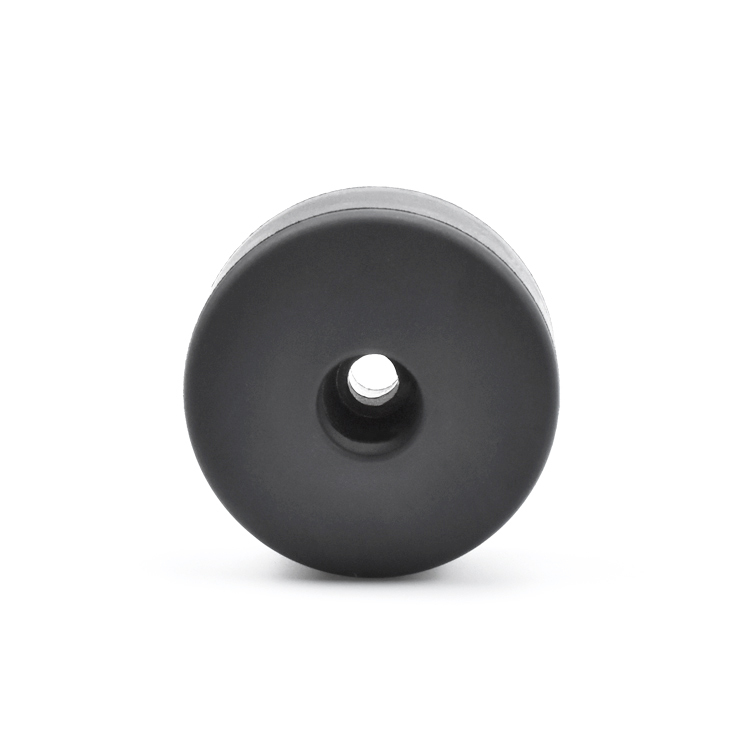 Black Round Rubber Feet Screw Hole Columnar Rubber Equipment Feet Bumpers Pads Shock-absorbing Silicone Foot Pad With Washer