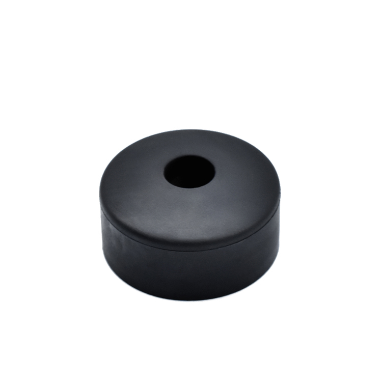 Black Round Rubber Feet Screw Hole Columnar Rubber Equipment Feet Bumpers Pads Shock-absorbing Silicone Foot Pad With Washer