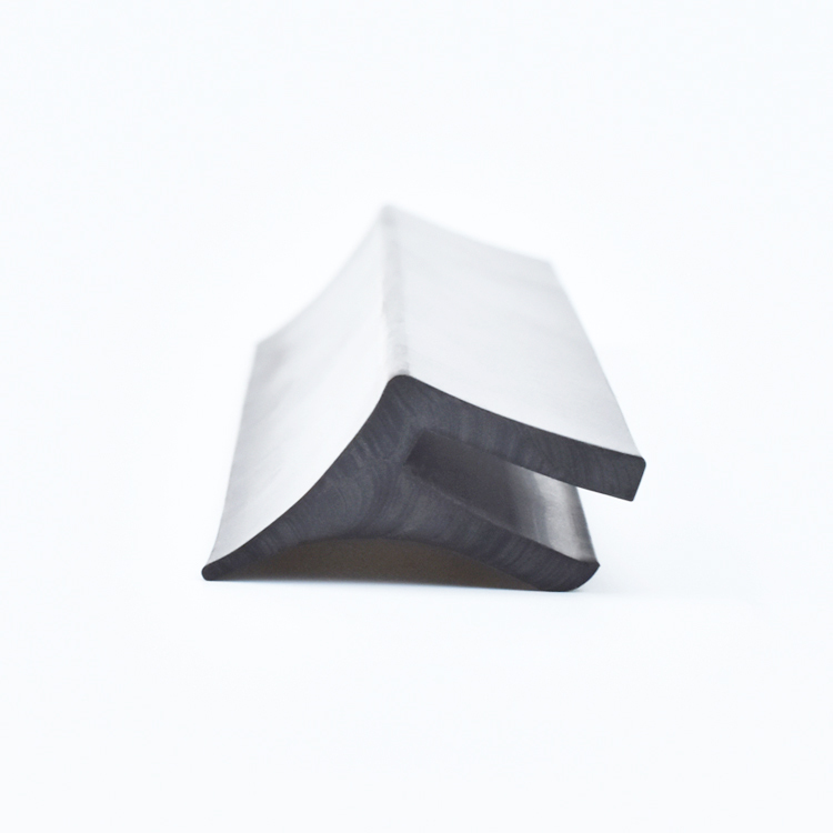 Rubber U-channel strips for the window. 