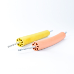 EPDM Rubber Extrusions Galvanized Steel EPDM Rubber Coated Wire Rope Safety Protection Hoist Rope For Safety Fall Protection