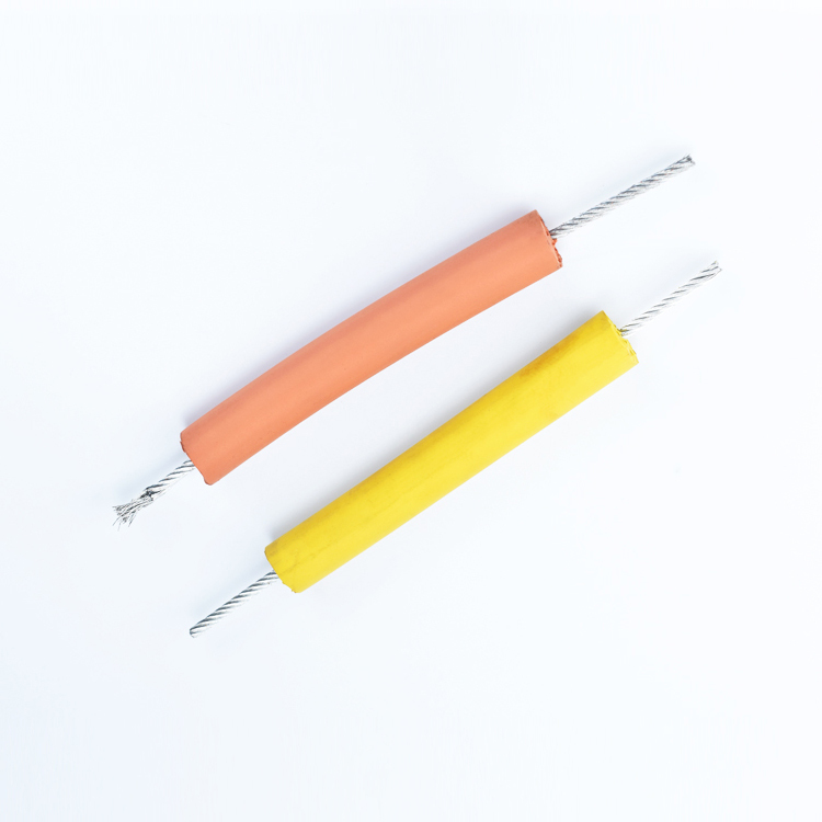 EPDM Rubber Extrusions Galvanized Steel EPDM Rubber Coated Wire Rope Safety Protection Hoist Rope For Safety Fall Protection