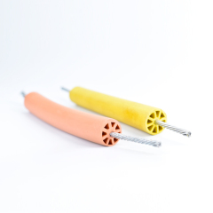 EPDM Rubber Extrusions Galvanized Steel EPDM Rubber Coated Wire Rope Safety Protection Hoist Rope For Safety Fall Protection