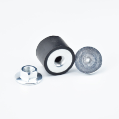 Custom Cylindrical Vibration Isolators Rubber Bobbins Shock Absorber Anti Vibration Mounts Rubber Buffer Damper