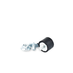 Custom Cylindrical Vibration Isolators Rubber Bobbins Shock Absorber Anti Vibration Mounts Rubber Buffer Damper
