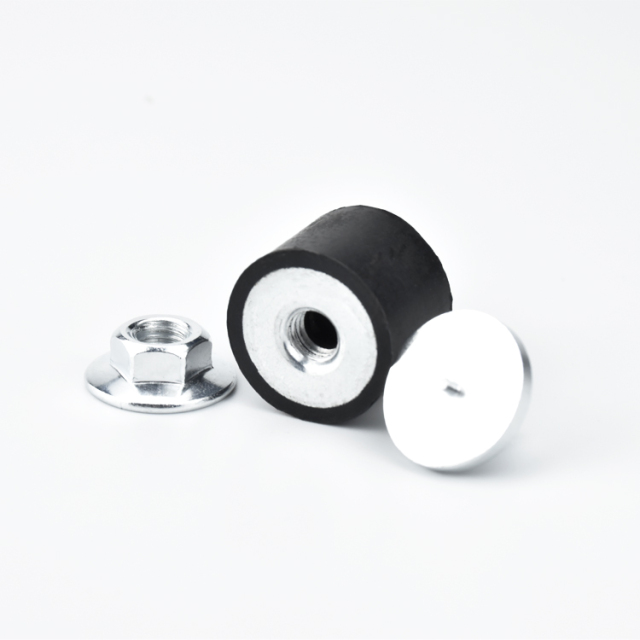 Custom Cylindrical Vibration Isolators Rubber Bobbins Shock Absorber Anti Vibration Mounts Rubber Buffer Damper