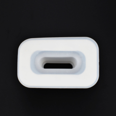 Custom Flexible Rectangular Silicone Rubber Bellows Protective Covers With 3M Adhesive Backing For Car Toy