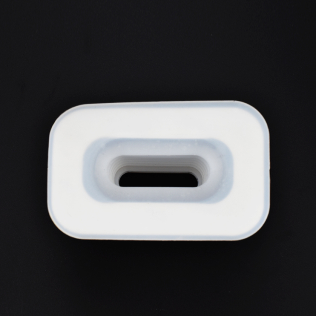 Custom Flexible Rectangular Silicone Rubber Bellows Protective Covers With 3M Adhesive Backing For Car Toy