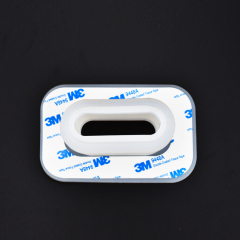 Custom Flexible Rectangular Silicone Rubber Bellows Protective Covers With 3M Adhesive Backing For Car Toy