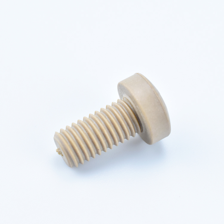 Custom Plastic Screws M8 x 16 Cross Recessed Cylinder Head Machine Screws Plastic Fasteners Peek Screws