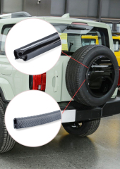 Customizable Black U-Shaped Edge Trim Protector Car Door Seal Strip Rubber Edge Guard Trim TPV PVC Sealing Strip For Car Tire