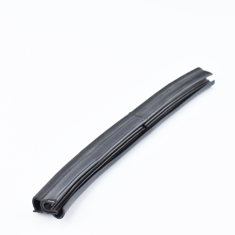 Co-Extruded Black EPDM Edge Trim Custom Solid and Sponge Rubber Trim Seal U Channel Auto Weather Stripping Self-grip Top Seal Profiles For Car