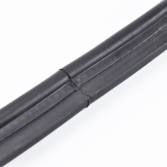 Co-Extruded Black EPDM Edge Trim Custom Solid and Sponge Rubber Trim Seal U Channel Auto Weather Stripping Self-grip Top Seal Profiles For Car