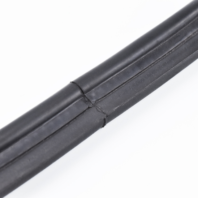 Co-Extruded Black EPDM Edge Trim Custom Solid and Sponge Rubber Trim Seal U Channel Auto Weather Stripping Self-grip Top Seal Profiles For Car