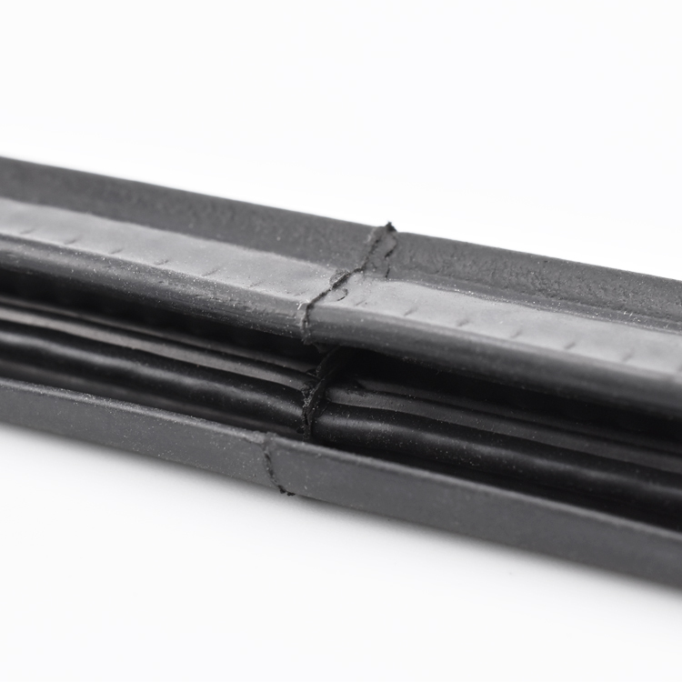 Co-Extruded Black EPDM Edge Trim Custom Solid and Sponge Rubber Trim Seal U Channel Auto Weather Stripping Self-grip Top Seal Profiles For Car