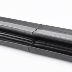 Co-Extruded Black EPDM Edge Trim Custom Solid and Sponge Rubber Trim Seal U Channel Auto Weather Stripping Self-grip Top Seal Profiles For Car