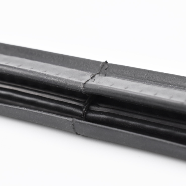 Co-Extruded Black EPDM Edge Trim Custom Solid and Sponge Rubber Trim Seal U Channel Auto Weather Stripping Self-grip Top Seal Profiles For Car