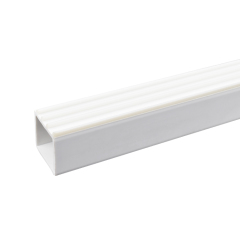 White Square PVC Plastic Pipe Soft and Rigid Co-Extrusion Ribbed Square Profile PVC Seal Strips For Glass Door Window