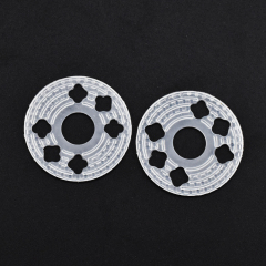Custom Molded Small White Food Grade Silicone Gaskets Rubber Seals for Rodent Injection Ports