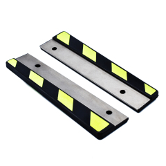PSD Anti-clip Baffle Rubber Reflective Rubber Edge Protectors with Black and Yellow Danger Stripes For Rail Metro