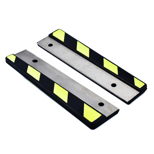PSD Anti-clip Baffle Rubber Reflective Rubber Edge Protectors with Black and Yellow Danger Stripes For Rail Metro