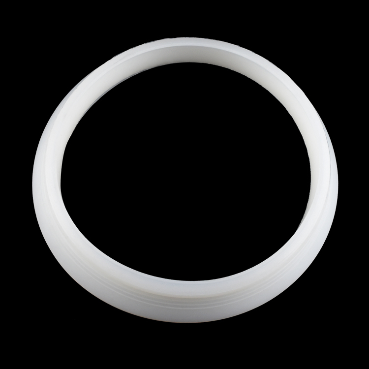 Custom Molded Round White Silicone Rubber Washers Soft High-Temperature Rubber Washers Gasket
