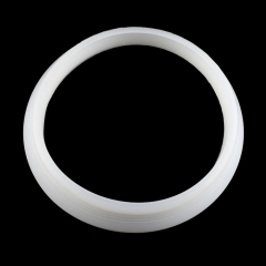 Custom Molded Round White Silicone Rubber Washers Soft High-Temperature Rubber Washers Gasket