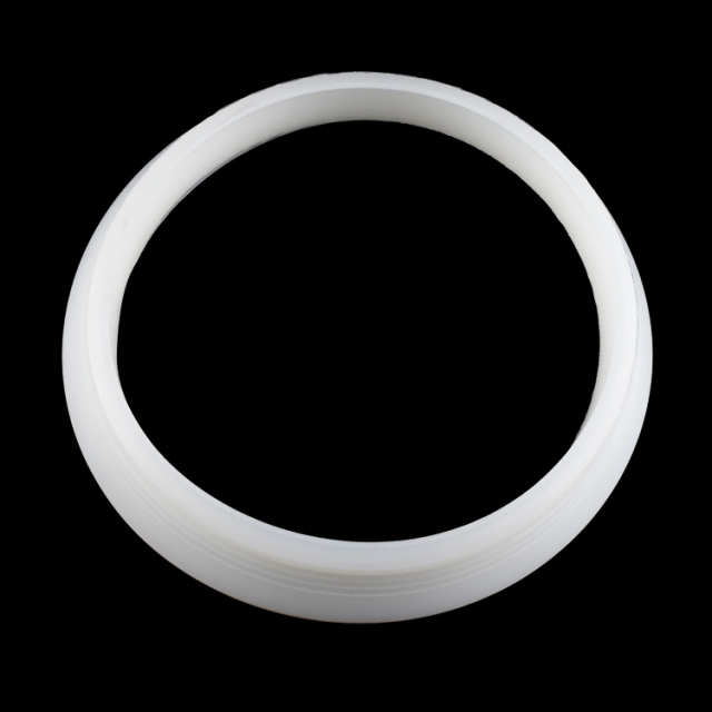 Custom Molded Round White Silicone Rubber Washers Soft High-Temperature Rubber Washers Gasket