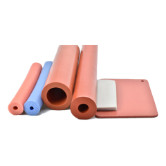 Custom Foam Rubber Supplies Hollow Insulation Silicone Foam Sponge Tube Tubing Closed Cell Silicone Foam Gasket Rubber Sponge Sheet
