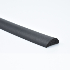 Custom Neoprene Sponge Rubber Semicircular Cord D Type Closed Cell Sponge Rubber Neoprene Strip Seals Dust-proof Car Seal Strip Soundproof Window Sealing Strip For Windshield Seals