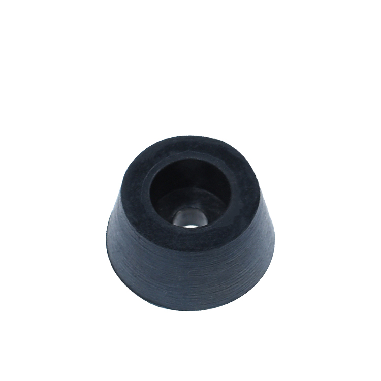 Customize Black Rubber Feet with Screws Rubber Speaker Feet without Washer RoHs Protection Anti-vibration Generator Rubber Feet