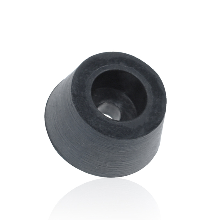Customize Black Rubber Feet with Screws Rubber Speaker Feet without Washer RoHs Protection Anti-vibration Generator Rubber Feet