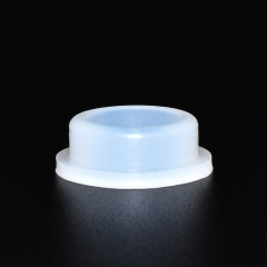 Custom Size Clear Rubber Shoulder Washer Rubber Flange Washer Grommet Silicone Rubber Washer