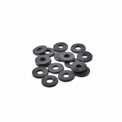 Custom Size Black Rubber Washer Seal Neoprene Flat Rubber Washers Round Rubber Washers Custom CR Rubber Parts Manufacturer
